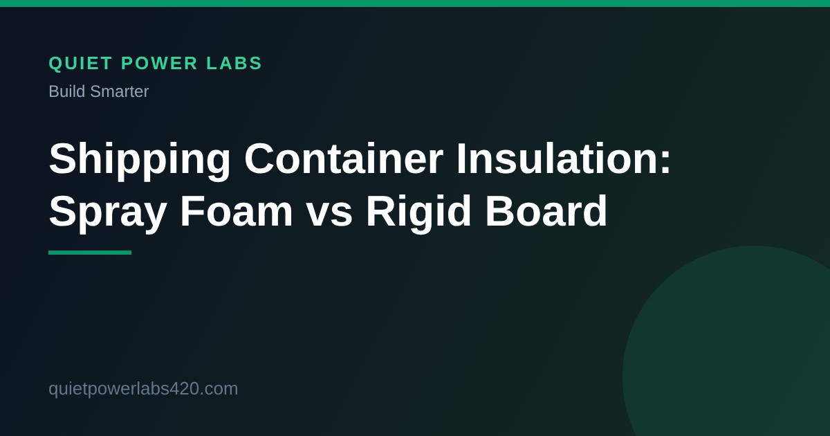 Staying Cool and Energy-Efficient: The Ultimate Guide to Shipping Container Insulation Methods