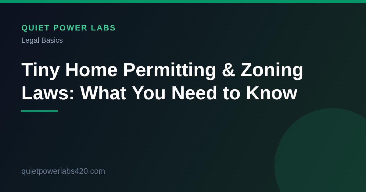 Navigating the Complex World of Permitting and Zoning Laws for Tiny Homes: A Comprehensive Guide